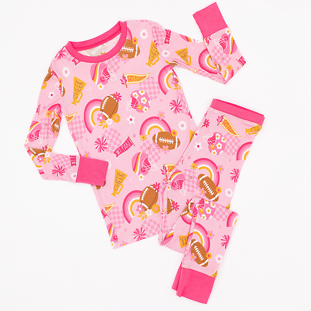 On Game Days We Wear Pink Kid Pajamas